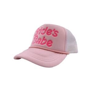 Simply Southern Bride's Babe Bachelorette Trucker Hat Pink/White Sequined New